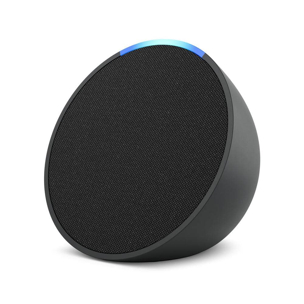 Amazon Echo Pop (1st Gen, 2023 Release) Full Sound Compact Smart Speaker with Alexa, Charcoal