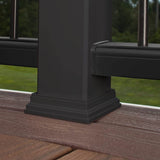 Trex 4 in. x 4 in. Charcoal Black Composite Fence Post Sleeve Skirt