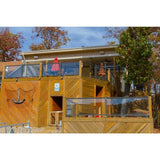 EZ Handrail 3 in. x 3 in. x 38 in. Bronze Aluminum Post with Welded Base