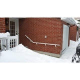 EZ Handrail 1.9 in. Aluminum Round ADA Handrail Bronze Adjustable Angle