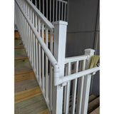 EZ Handrail 1.9 in. Aluminum Round ADA Handrail Bronze Adjustable Angle
