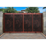 DESIGN VU Bahama 6 ft. x 3 ft. Charcoal Recycled Polymer Decorative Screen Panel, Wall Decor and Privacy Panel