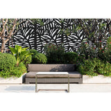 DESIGN VU Bahama 6 ft. x 3 ft. Charcoal Recycled Polymer Decorative Screen Panel, Wall Decor and Privacy Panel