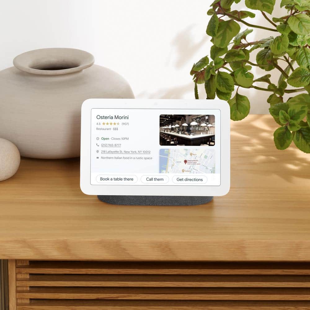 Google Nest Hub 2nd Gen - Smart Home Speaker and 7" Display with Google Assistant - Charcoal