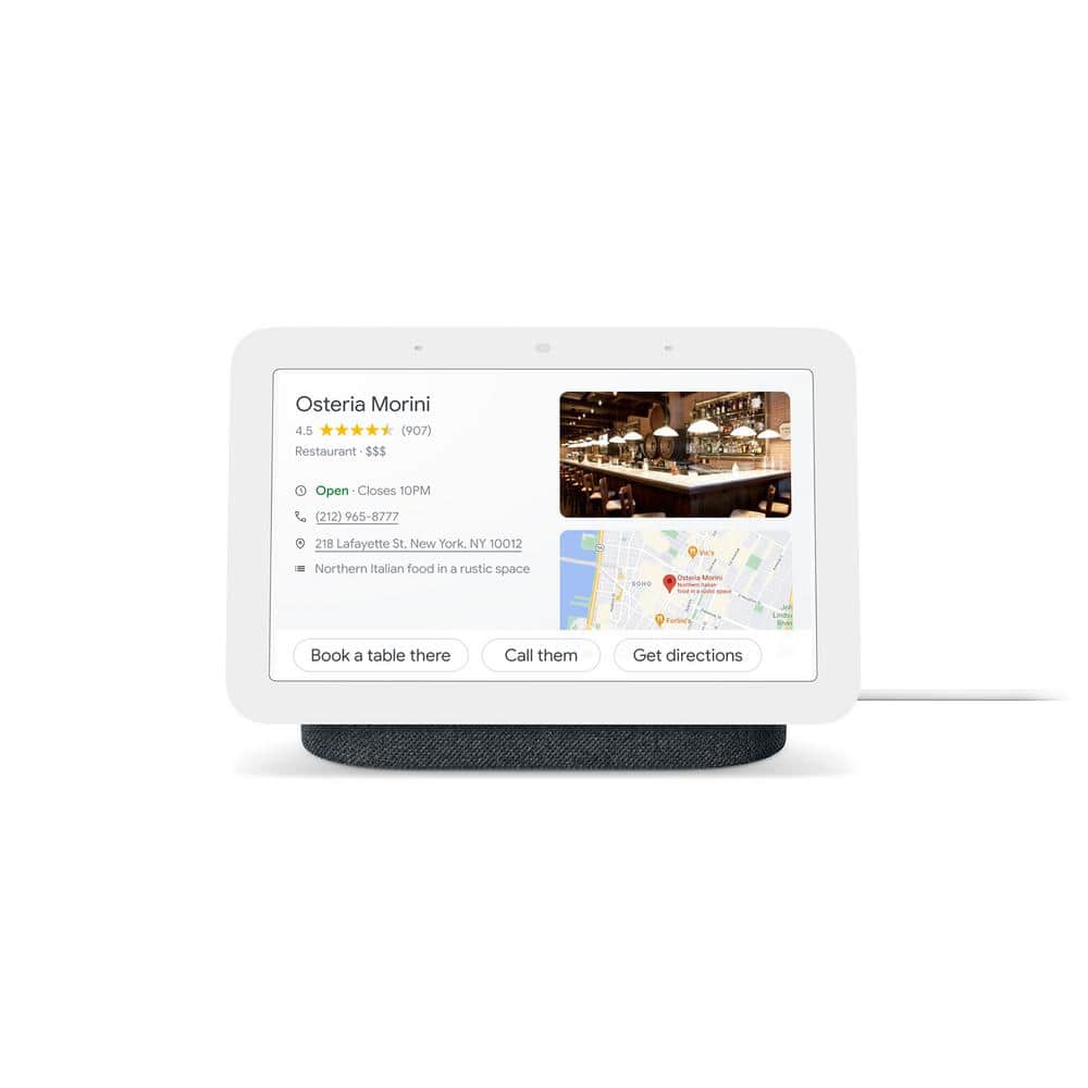 Google Nest Hub 2nd Gen - Smart Home Speaker and 7" Display with Google Assistant - Charcoal