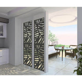 Modinex 4 ft. x 2 ft. Charcoal Gray Decorative Composite Fence Panel in the Cabo Design
