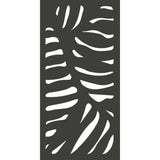 Modinex 4 ft. x 2 ft. Charcoal Gray Decorative Composite Fence Panel in the Cabo Design