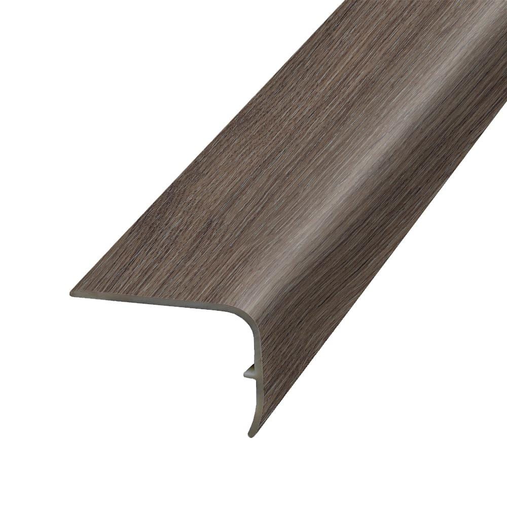 PERFORMANCE ACCESSORIES Charcoal Vinyl Stair Nose Molding – 1.32 in Thick x 1.88 in Wide x 78.7 in Length