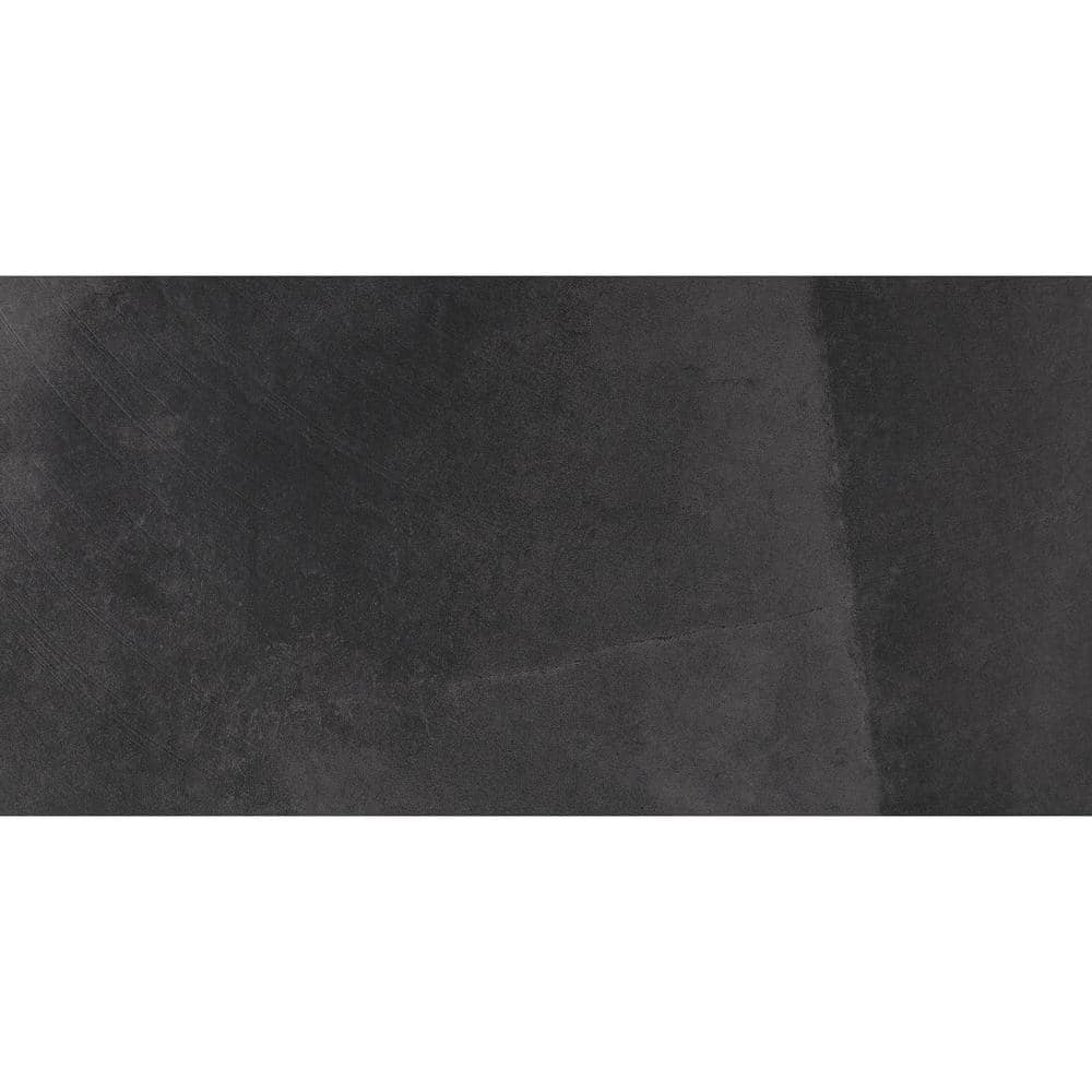 MSI Metro Charcoal 12 in. x 24 in. Matte Porcelain Floor and Wall Tile (16 sq. ft./Case)
