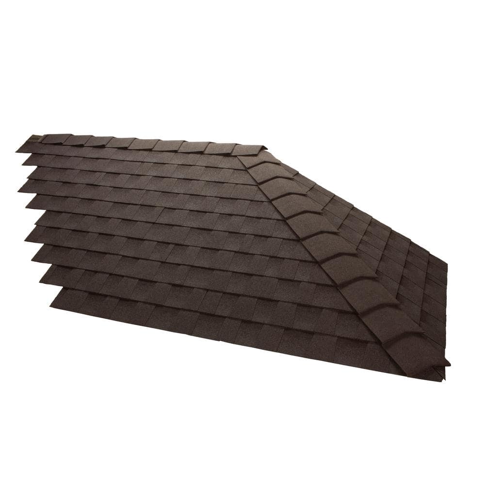 GAF TimberCrest Charcoal Reflector Bullnose Hip and Ridge Cap Shingles