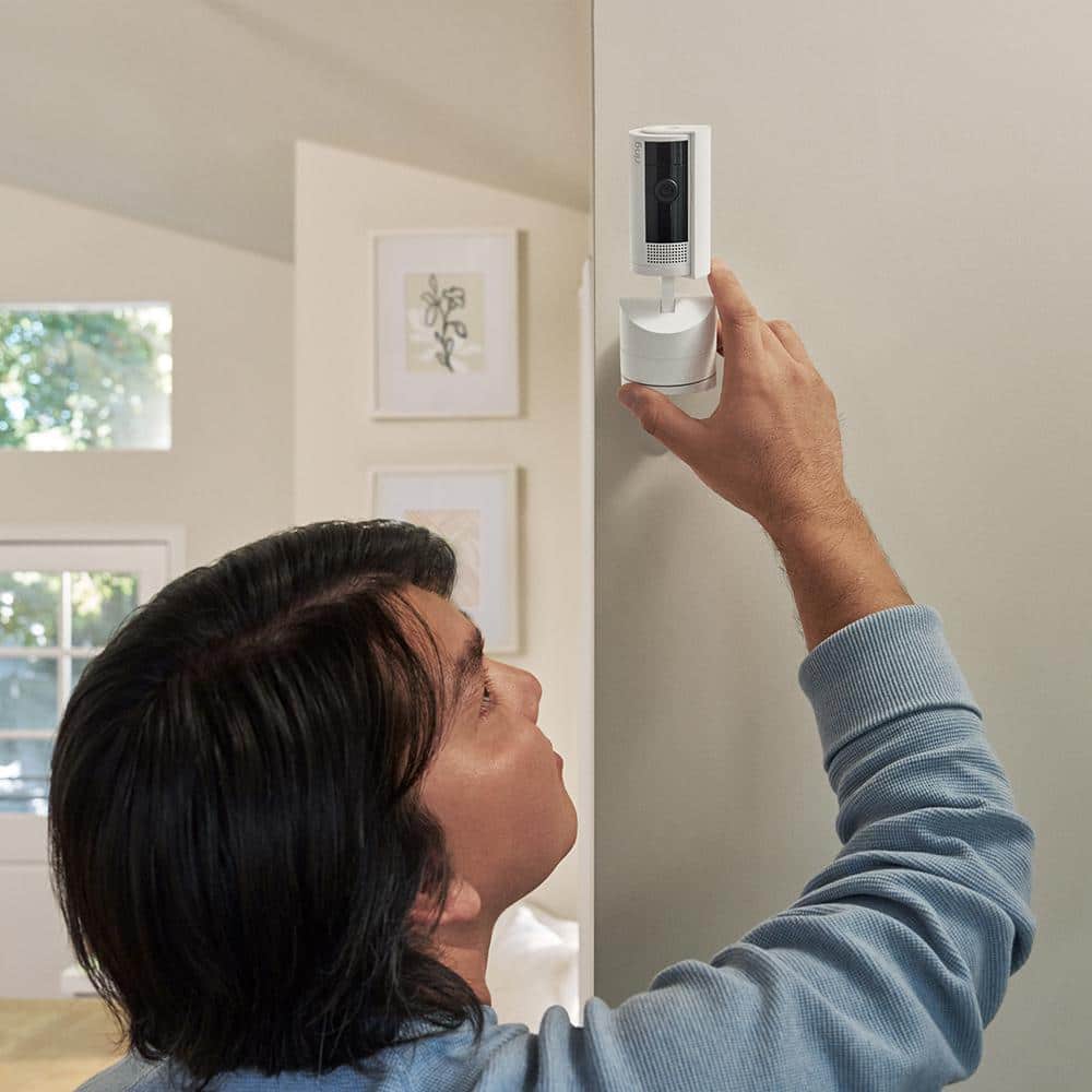 Ring Pan-Tilt Indoor Cam Plug-in Security Camera with 360° Horizontal Pan Coverage, Live View and Two-Way Talk, Charcoal