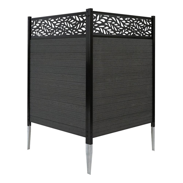 Enclo Privacy Screens 4 ft. x 3 ft. Nappa Lasercut WoodTek Vinyl Privacy Screen Kit