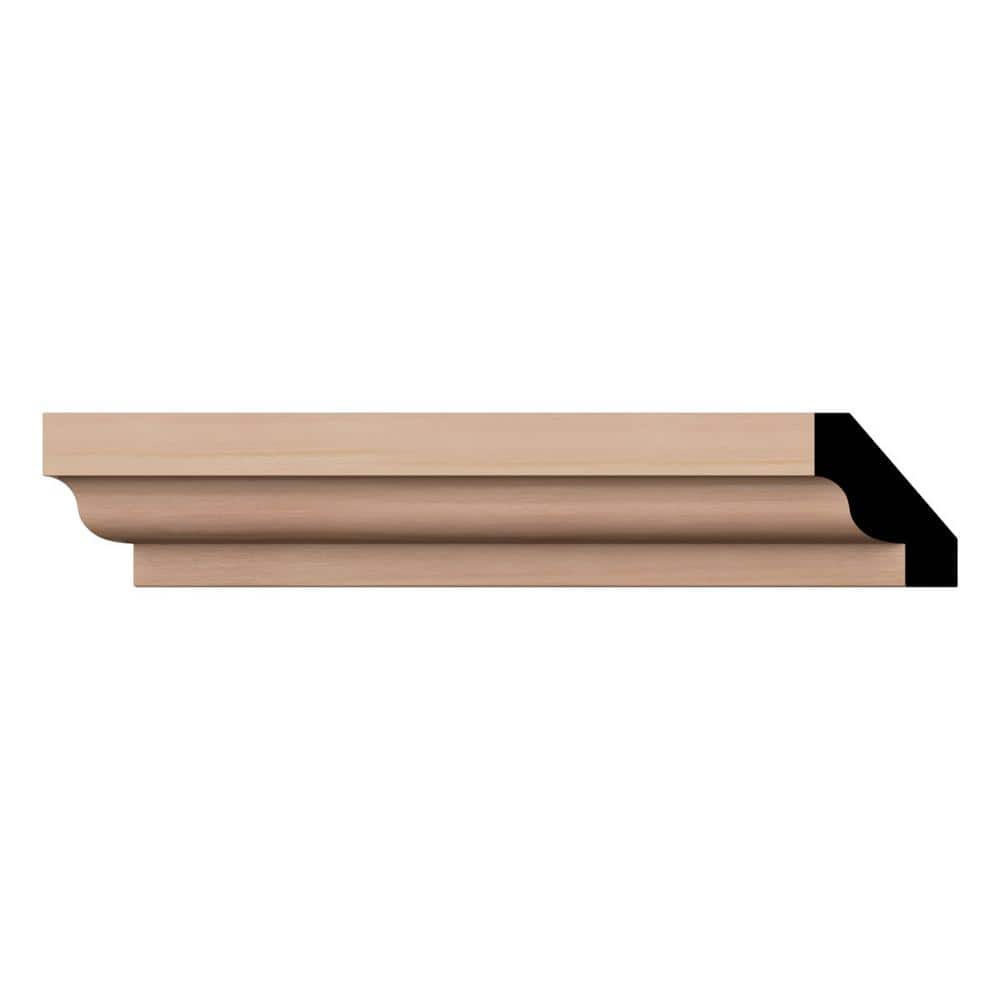 Ekena Millwork WM60 0.56 in. D x 1.75 in. W x 96 in. L Wood (Cherry) Crown Molding