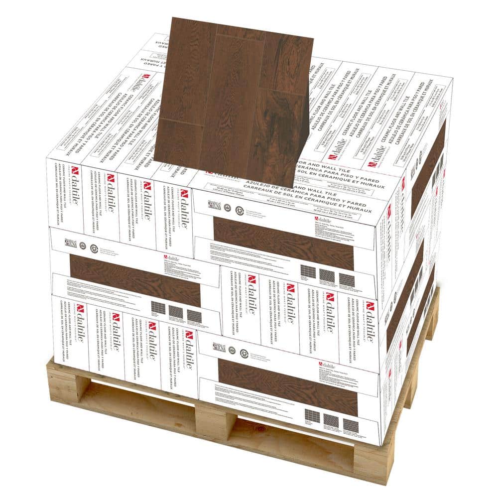 Daltile Glenwood Cherry 7 in. x 20 in. Ceramic Floor and Wall Tile (392.04 sq. ft. / pallet)