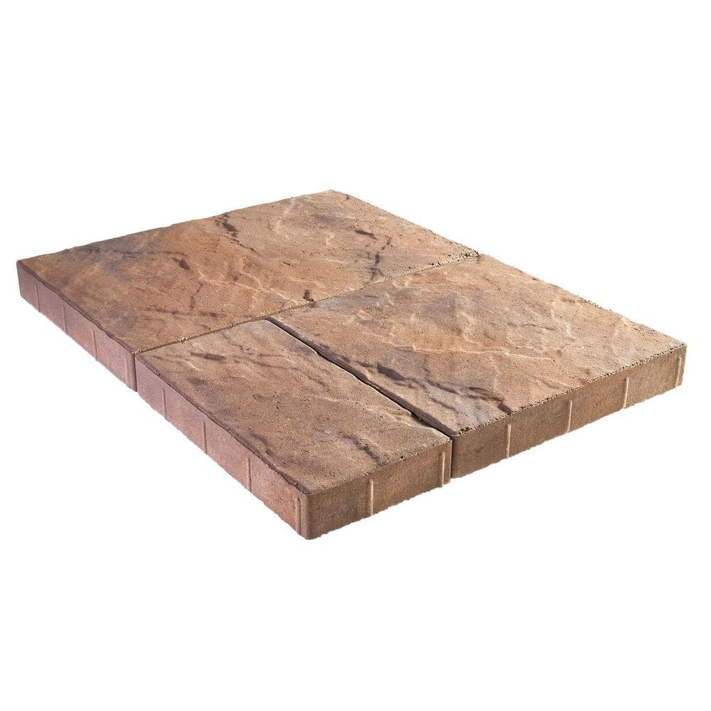 Pavestone Panorama Supra 3-pc 15.75 in. x 15.75 in. x 2.25 in. Chesapeake Blend Concrete Paver (60 Pcs. / 103 Sq. ft. / Pallet)