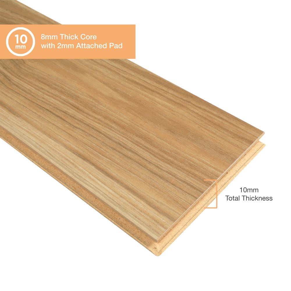 Pergo XP+ Cheshire Bluff Hickory 10 mm T x 6.1 in. W Waterproof Laminate Wood Flooring (20.15 sqft/case)