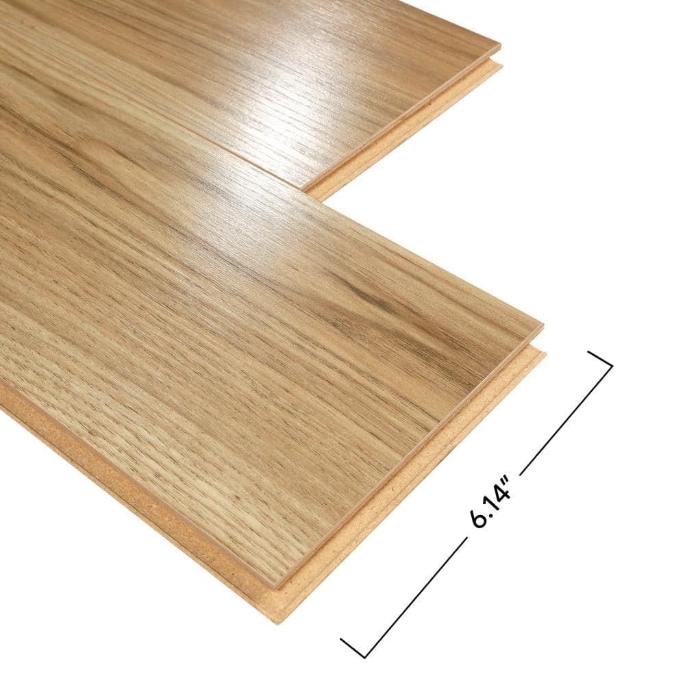 Pergo XP+ Cheshire Bluff Hickory 10 mm T x 6.1 in. W Waterproof Laminate Wood Flooring (20.15 sqft/case)