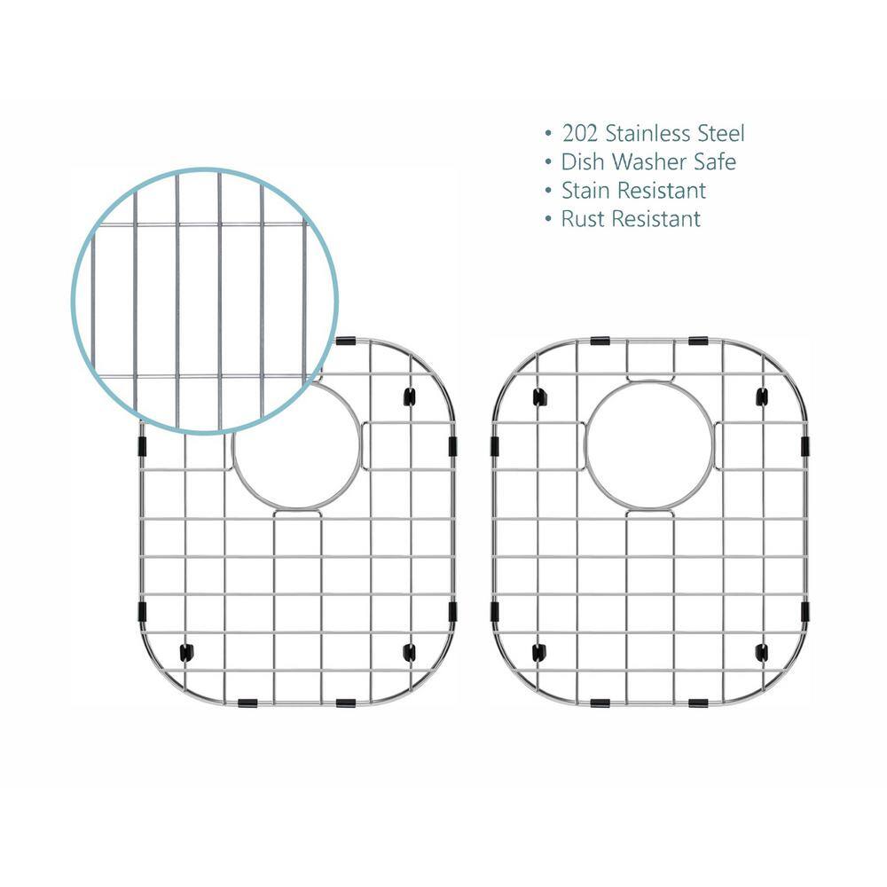 CHESHIRE Stainless Steel 202 Bottom Grid for Sinks - 2 Piece Set