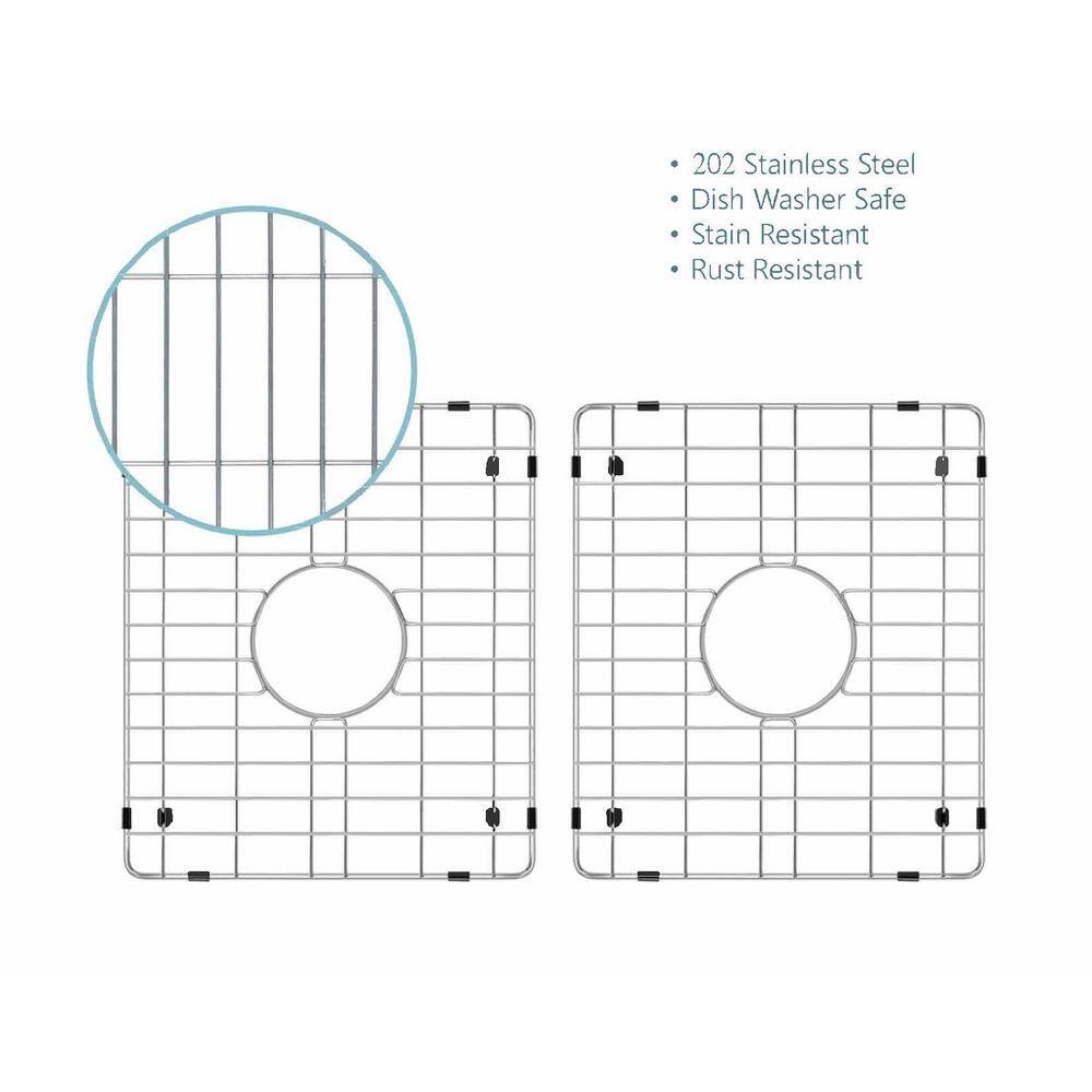 CHESHIRE Stainless Steel Bottom Grid - 2 Piece Set, 12.8 x 14.75 inches