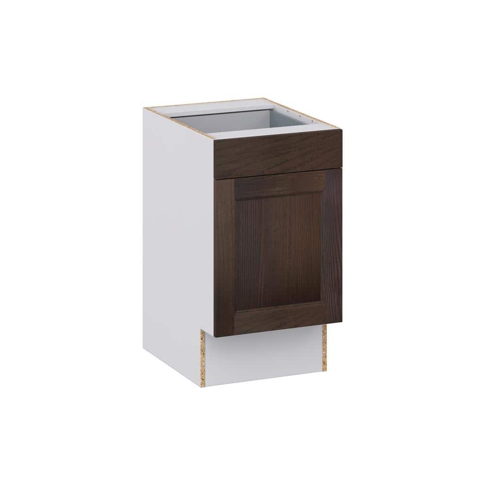 J COLLECTION Lincoln Chestnut Solid Wood Assembled 18 in. W x 32.5 in. H x 23.75 in. D Accessible ADA Base Cabinet with 1 Drawer