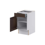 J COLLECTION Lincoln Chestnut Solid Wood Assembled 18 in. W x 32.5 in. H x 23.75 in. D Accessible ADA Base Cabinet with 1 Drawer