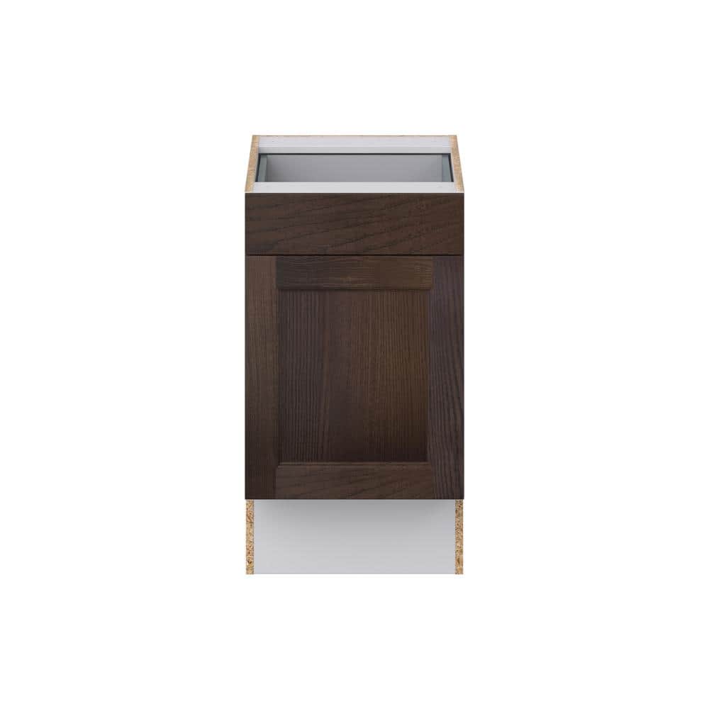 J COLLECTION Lincoln Chestnut Solid Wood Assembled 18 in. W x 32.5 in. H x 23.75 in. D Accessible ADA Base Cabinet with 1 Drawer