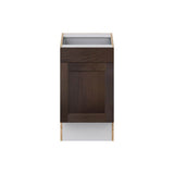 J COLLECTION Lincoln Chestnut Solid Wood Assembled 18 in. W x 32.5 in. H x 23.75 in. D Accessible ADA Base Cabinet with 1 Drawer