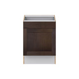 J COLLECTION Lincoln Chestnut Solid Wood Assembled 24 in. W x 32.5 in. H x 23.75 in. D Accessible ADA Base Cabinet with 1 Drawer
