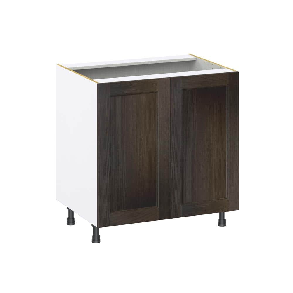 J COLLECTION Lincoln Chestnut Solid Wood Assembled Base Kitchen Cabinet with 3-Inner Drawers (33 in. W x 34.5 in. H x 24 in. D)
