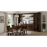 J COLLECTION Lincoln Chestnut Solid Wood Assembled Base Kitchen Cabinet for Cooktop with False Front 36 in.W x 34.5 in. H x 24 in. D