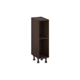 J COLLECTION Lincoln Chestnut Solid Wood Assembled Base Open Kitchen Cabinet (9 in. W X 30 in. H X 14 in. D)