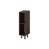 J COLLECTION Lincoln Chestnut Solid Wood Assembled Base Open Kitchen Cabinet (9 in. W X 30 in. H X 14 in. D)