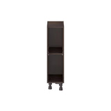 J COLLECTION Lincoln Chestnut Solid Wood Assembled Base Open Kitchen Cabinet (9 in. W X 30 in. H X 14 in. D)