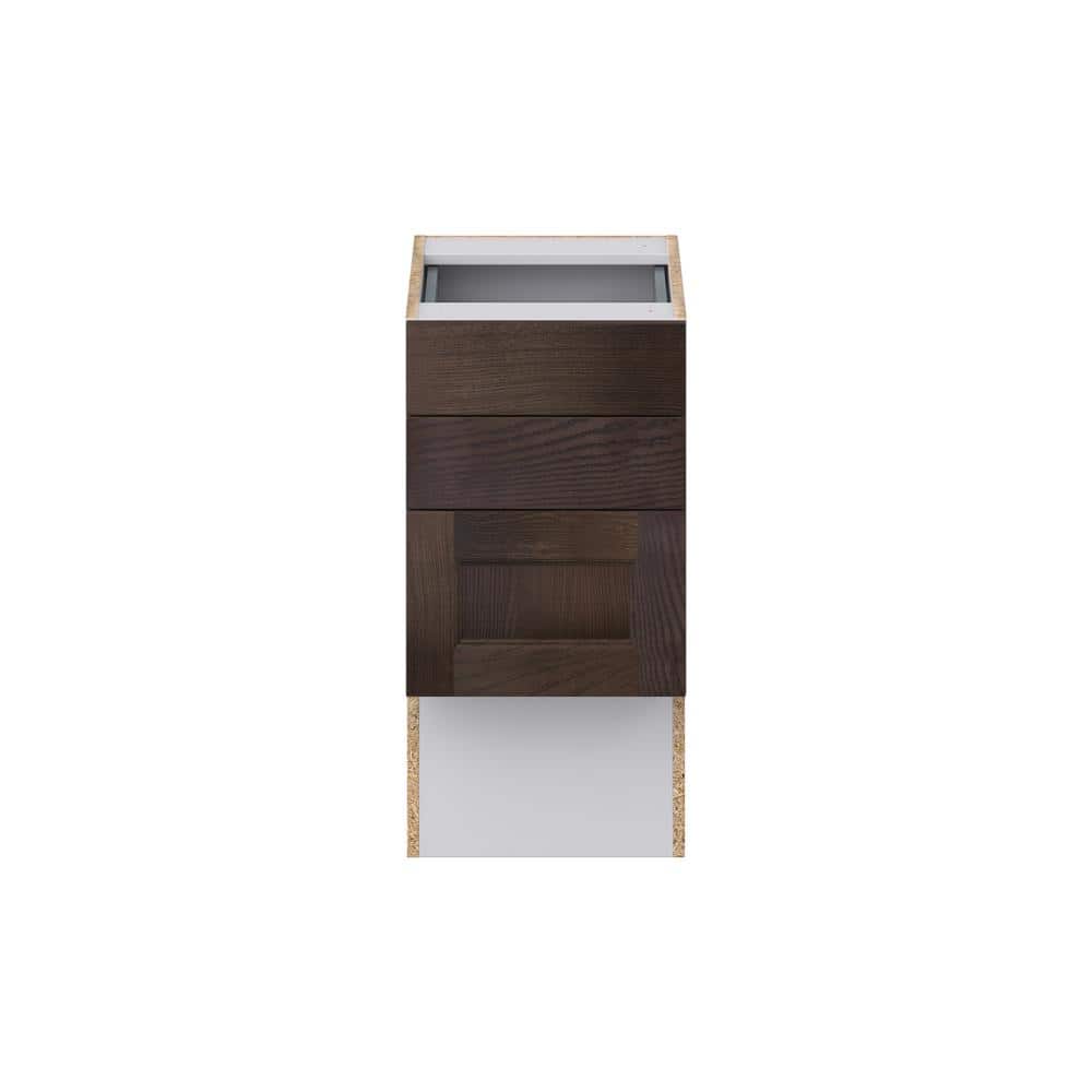 J COLLECTION Lincoln Chestnut Solid Wood Assembled 15 in. W x 30 in. H x 21 in. D Vanity ADA Drawer Base Cabinet with 3 Drawers