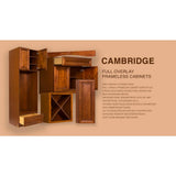 LIFEART CABINETRY Cambridge Assembled 24x34.5x24 in. Base Cabinet with 2 Doors and 1 Drawer in Chestnut