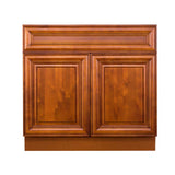 LIFEART CABINETRY Cambridge Assembled 36x34.5x24 in. Base Cabinet with 2 Doors and 1 Drawer in Chestnut