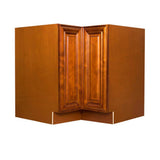 LIFEART CABINETRY Cambridge Assembled 33 in. x 34.5 in. x 24 in. Base Lazy Susan Cabinet in Chestnut