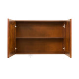 LIFEART CABINETRY Cambridge Assembled 30x24x12 in. Wall Cabinet with 2 Doors 1 Shelf in Chestnut
