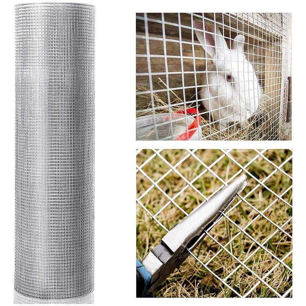 3 ft. x 100 ft. 23-Gauge Hardware Cloth Welded Cage Wire Chicken Fence Poultry Netting