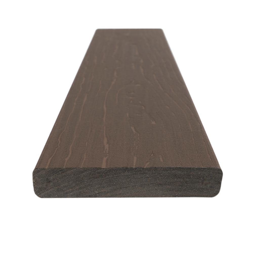 MoistureShield Vision CoolDeck Cold Brew 1 in. x 5.4 in. x 20 ft. Solid Edge Capped Composite Decking 10-Piece H-Pack