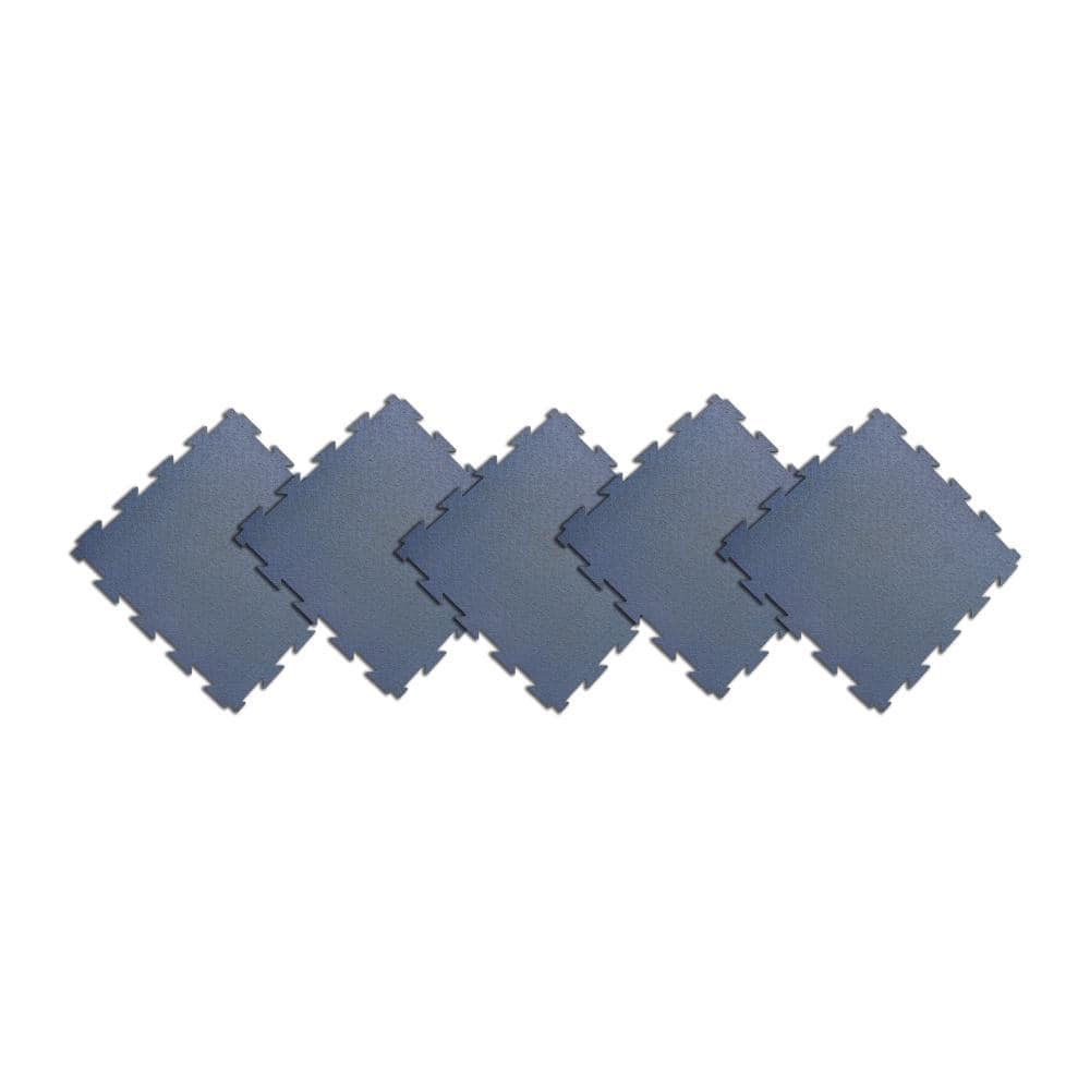 Rubber-Cal Terra-Flex 1/4 in. x 24 in. x 24 in. Chocolate Interlocking Rubber Mat (5-Pack, 20 sq. ft.)