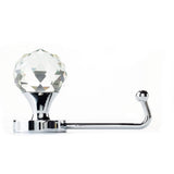 Richelieu 4-1/16 in. (103 mm) Crystal and Chrome Decorative Wall Hook