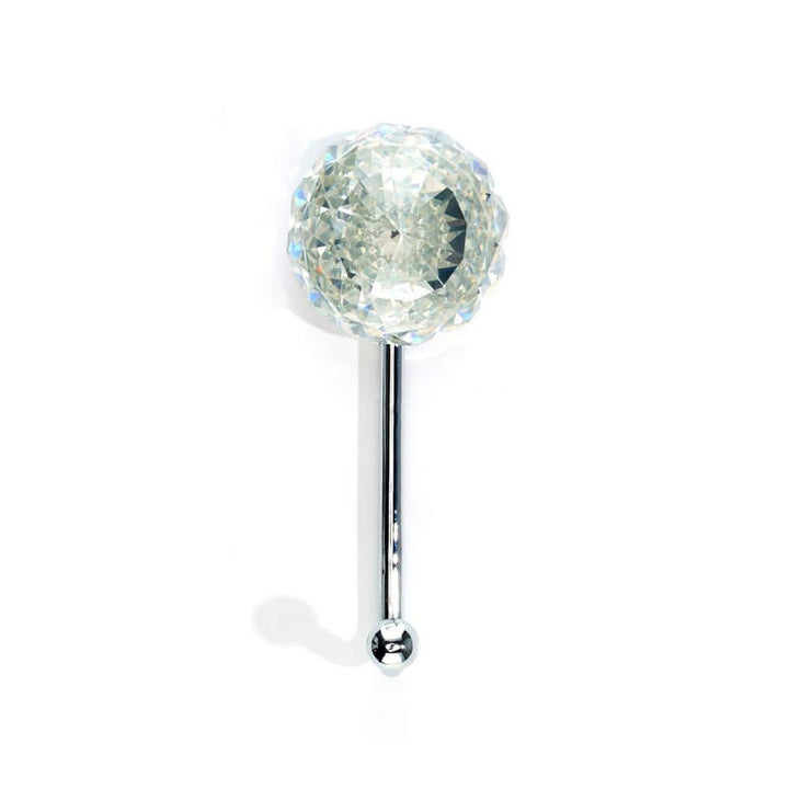 Richelieu 4-1/16 in. (103 mm) Crystal and Chrome Decorative Wall Hook