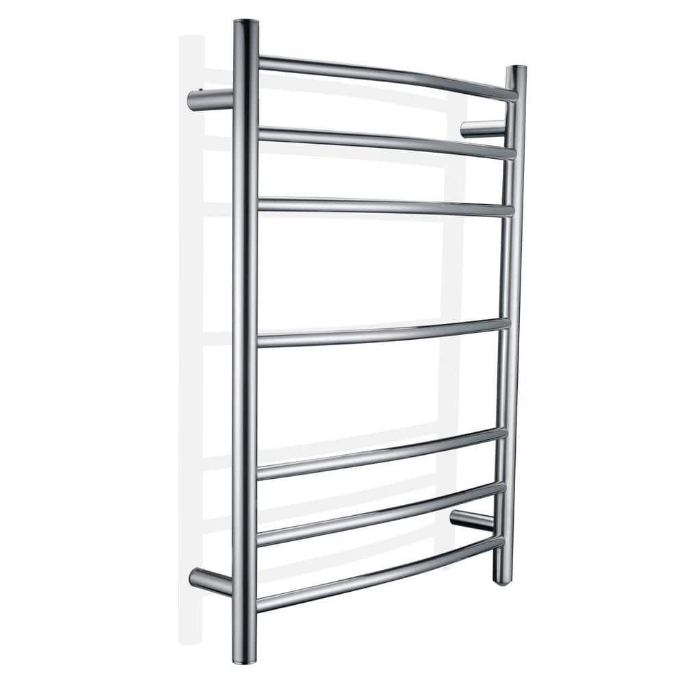 ANZZI Gown 7-Bar Electric Towel Warmer in Polished Chrome, 31.5 x 23.6 in