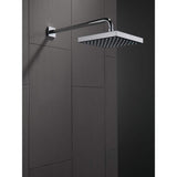 Delta 1-Pattern 8 in. Wall Mount Rain Fixed Shower Head in Chrome