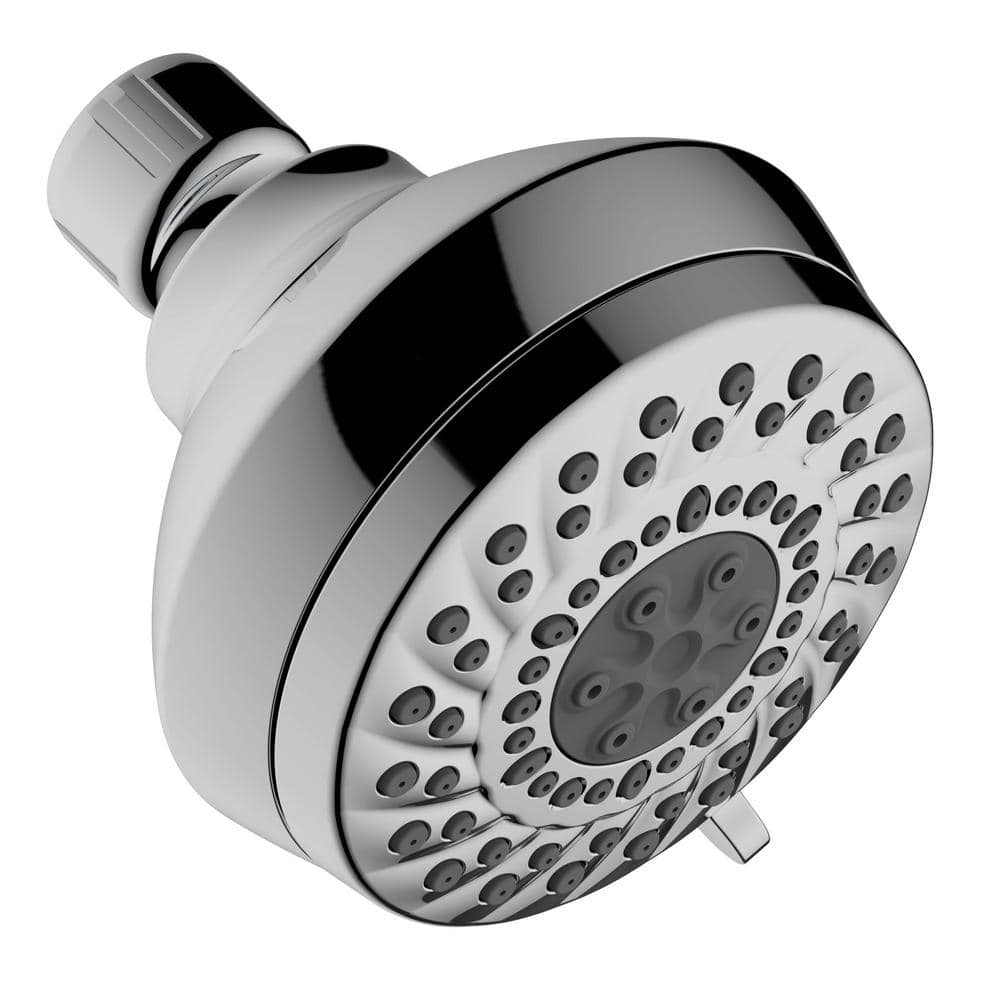 Delta Foundations 3-Spray 3-5/8 in. Wall-Mount Fixed Shower Head in Chrome