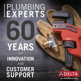 Delta Foundations 3-Spray 3-5/8 in. Wall-Mount Fixed Shower Head in Chrome
