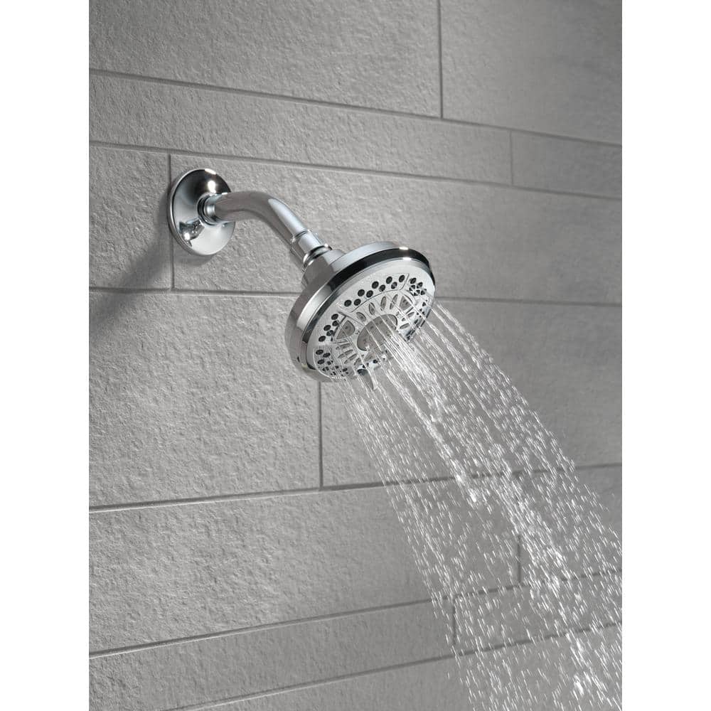 Delta 6-Spray 4.38 in. Wall-Mount Fixed Shower Head, 1.75 GPM, Chrome