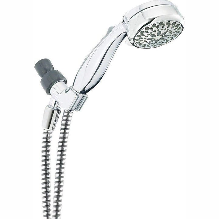 Delta 7-Spray 3.4 in. Single Wall-Mount Handheld Shower Head in Chrome