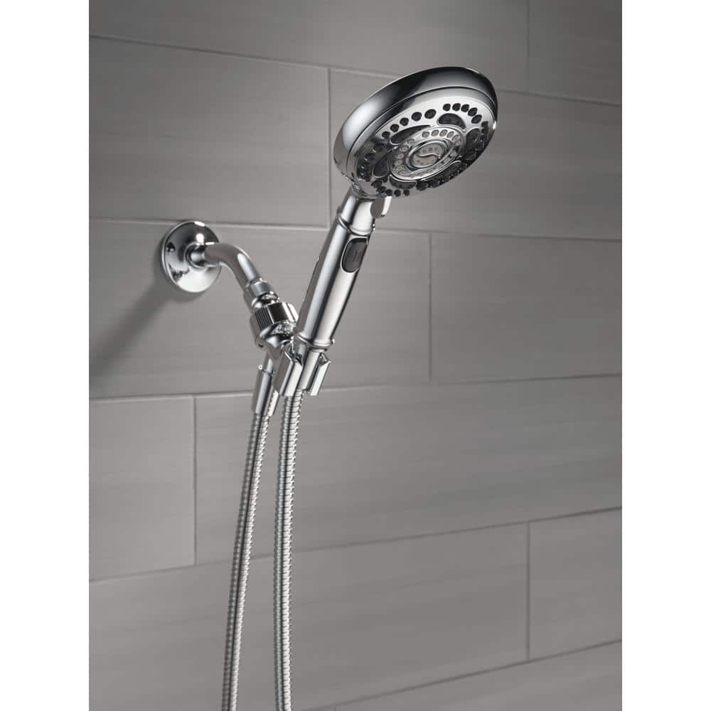 Delta 7-Spray 4.8 in. Single Wall-Mount Handheld Shower Head, Chrome